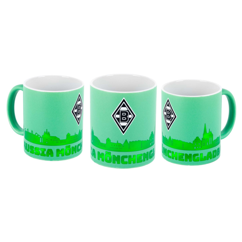 Borussia Mönchengladbach Tasse - Grün Metallic - Becher | Kaffeetasse BMG