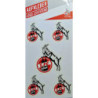 1. FC Köln Leuchtsticker-Set - Logo - 5tlg Aufkleberkarte nachtleuchtend Aufkleber Sticker