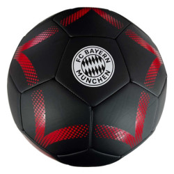 FC Bayern München Fußball - Stern - schwarz-rot Ball Gr. 5  FCB