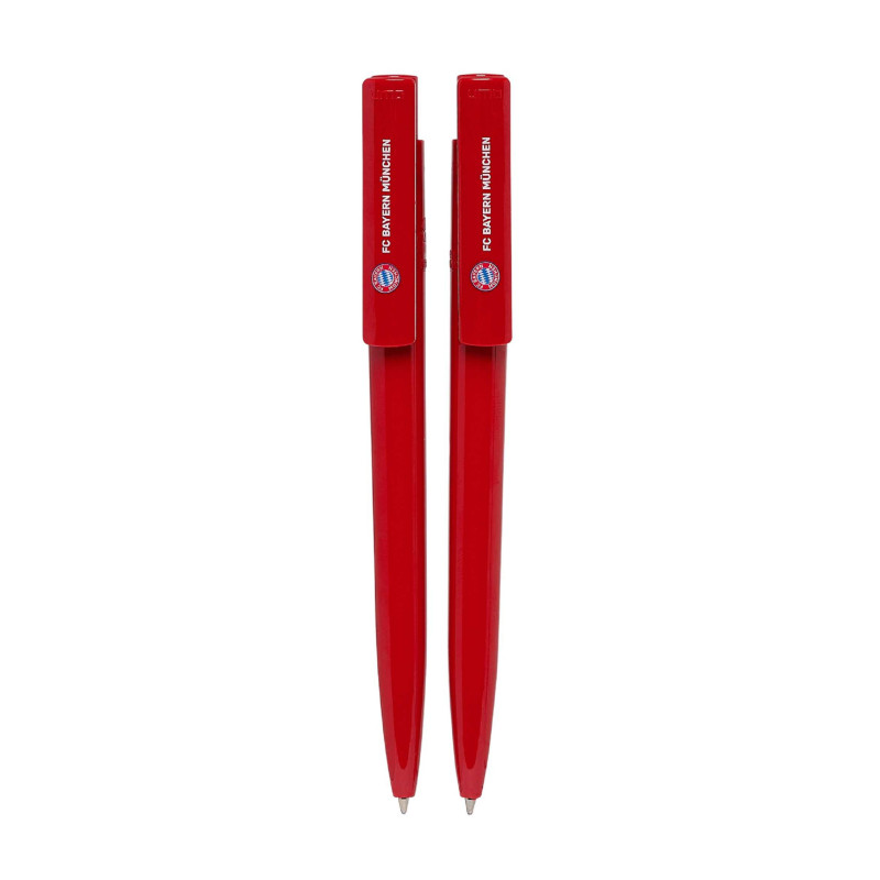 FC Bayern München - Kugelschreiber ROT - 2er-Set FCB Kuli Pen Stift