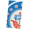 F.C. Hansa Rostock Velourstuch - Hansa Kogge -  Strandtuch 70 x 140 cm Badetuch - Plus Lesezeichen Wir lieben Fußball
