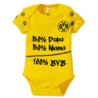 Borussia Dortmund Baby Body - 100% BVB - gelb kurzarm Bodie unisex Bodysuit,Babybody BVB 09