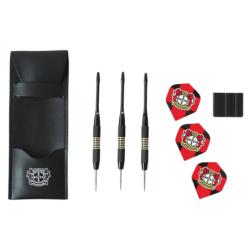 Bayer 04 Leverkusen Dartpfeile mit Etui und Flights | Steeldarts | Dart Pfeile | B04