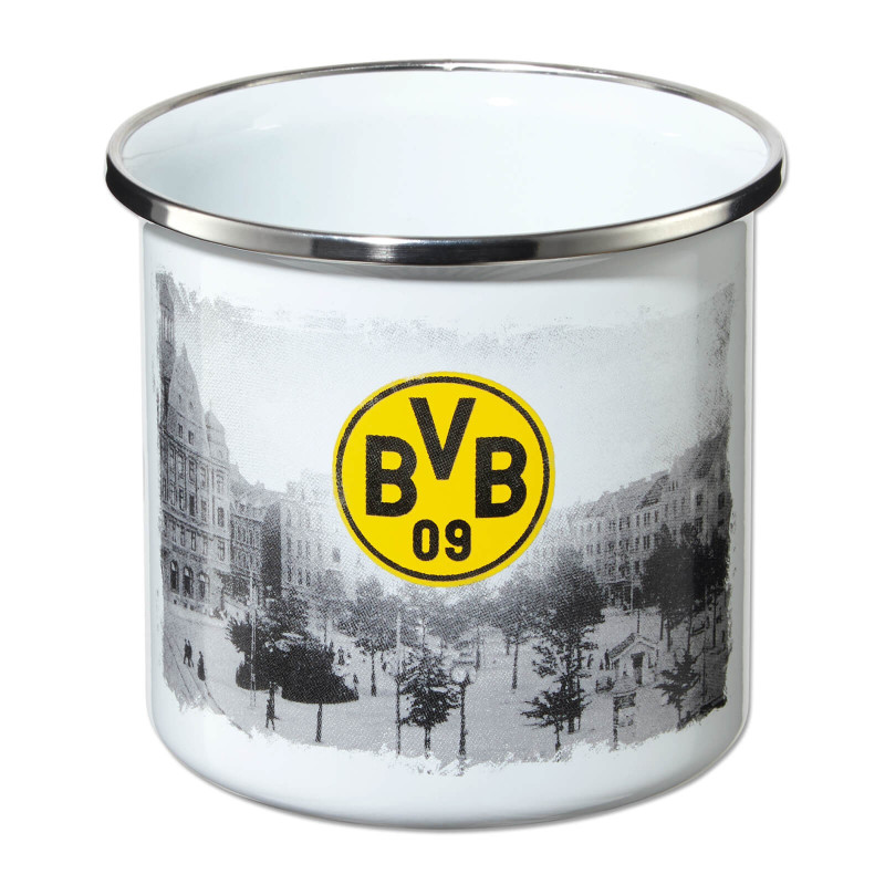 Borussia Dortmund Tasse - Emaille - Kaffeetasse , Mug BVB 09