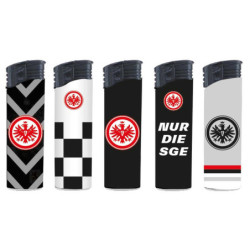 Eintracht Frankfurt 5er Set Feuerzeug F2 Elektronic Piezofeuerzeug nachfüllbar SGE