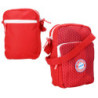 FC Bayern München Stadiontasche - Logo Badge Rubber - Rot | Schultertasche | Tasche | FCB