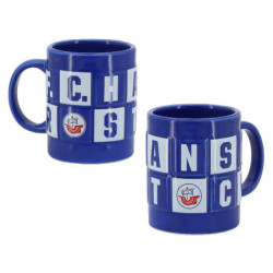 F.C. Hansa Rostock Tasse - Relief - blau Kaffeetasse Prägung Becher Pott FCH