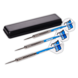 Hertha BSC Berlin - Steel Dartpfeil-Set - Dartpfeile mit Etui und Flights Steeldarts Dart Pfeile