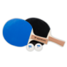 Hertha BSC Berlin Tischtennis Set (Tischtennis-Schläger und -Bälle) HBSCB
