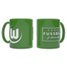 VfL Wolfsburg Tasse Relief - Arbeit Fußball Leidenschaft - grün AFL Kaffeetasse