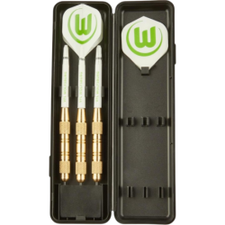VfL Wolfsburg Dartpfeile mit Etui und Flights | Steeldarts | Dart Pfeile