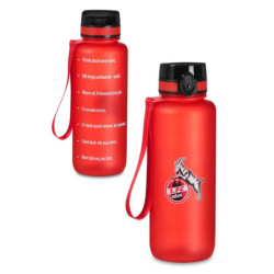 1. FC Köln Trinkflasche 1.5 Liter - Logo - ROT | Tritan Flasche | Große Sportflasche