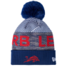 RB Leipzig New Era Kinder Bommelmütze - Dynamischer Bulle - Beanie kids Wintermütze Mütze mit Bommel RBL