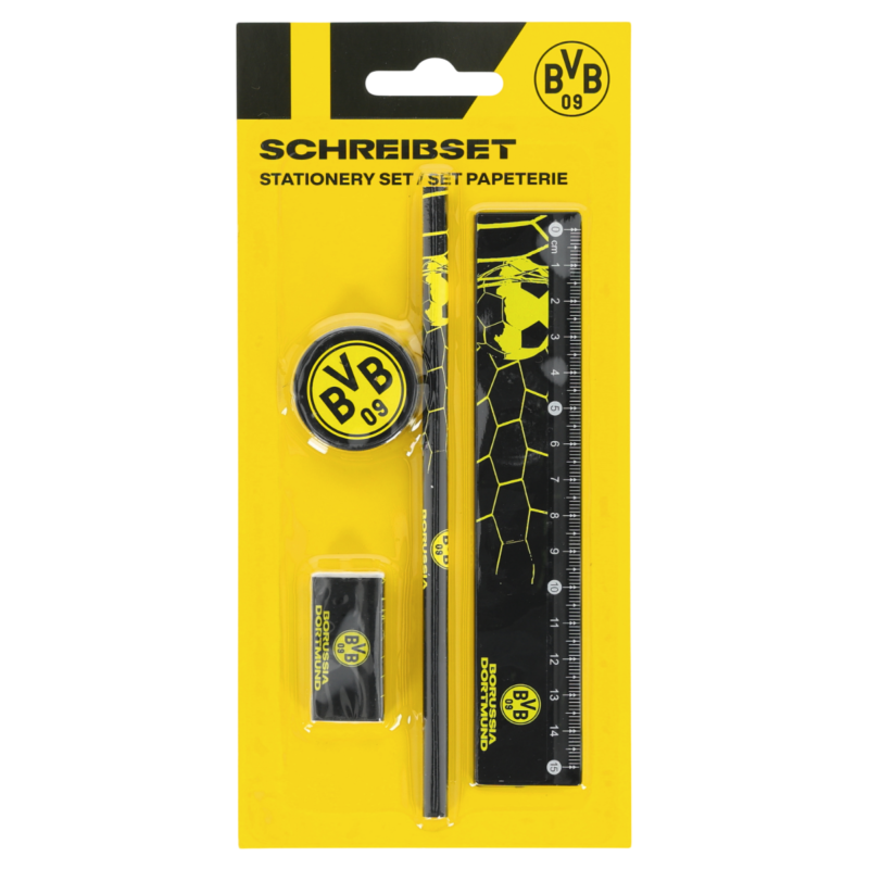 Borussia Dortmund Schreibset 4-teilig | Schulset | BVB