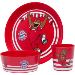 FC Bayern München Berni Kindergeschirr 3-teilig Kleiner Teller + Schale + Becher FCB