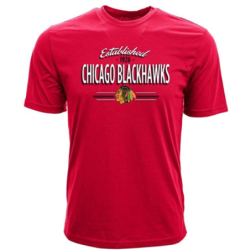 Levelwear NHL Chicago Blackhawks T-Shirt - Crowned  - rot Shirt Größe L / XL