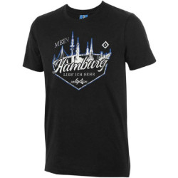 Hamburger SV T-Shirt - Boris-Abschlach - Gr. S  schwarz Shirt HSV