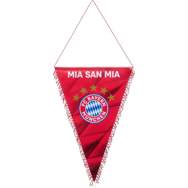 FC Bayern München Schmuckwimpel - Mia San Mia - 37 cm | ROT | Wimpel | Banner FCB