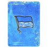 Hertha BSC Berlin Metallschild - Fahne - blau | Blechschild | Used Look | Schild | HBSCB