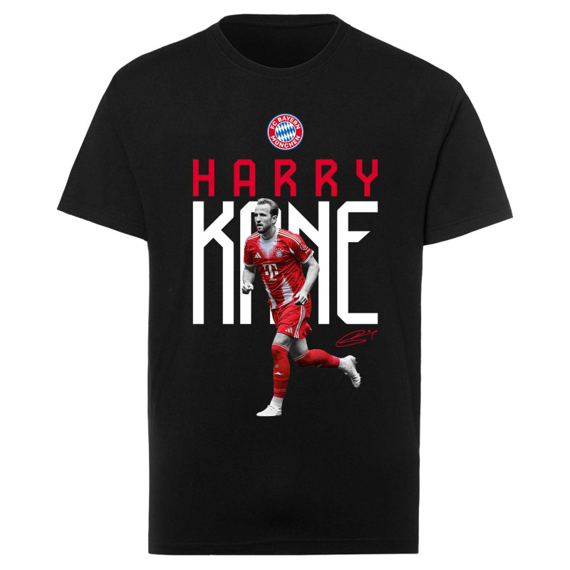FC Bayern München Kinder T-Shirt - Harry Kane - schwarz | Shirt | FCB - Gr. 128 bis 164