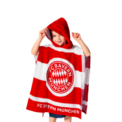 FC Bayern München Badeponcho Kinder | Handtuch mit Kapuze FCB