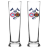 FC Bayern München Pilsstange - Doppellogo -  2er Set | Pilsglas | Bierglas | Glas FCB