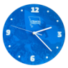 Hertha BSC Berlin Wanduhr - Fahnenmeer - Blau | Glas | Uhr | 30 cm | HBSCB