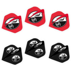 SC Freiburg Dartpfeil-Flights - 6er Set - Dartflights SCF
