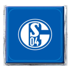 FC Schalke 04 Zigarettenetui blau-weiß | Metall Etui flach | Zigarettenbox S04