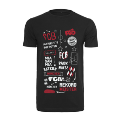 FC Bayern T-Shirt - Graphic - schwarz Shirt FCB | Gr. XS bis 3XL