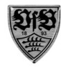 VfB Stuttgart Sticker - 3D Logo - schwarz/silber Aufkleber Autoaufkleber
