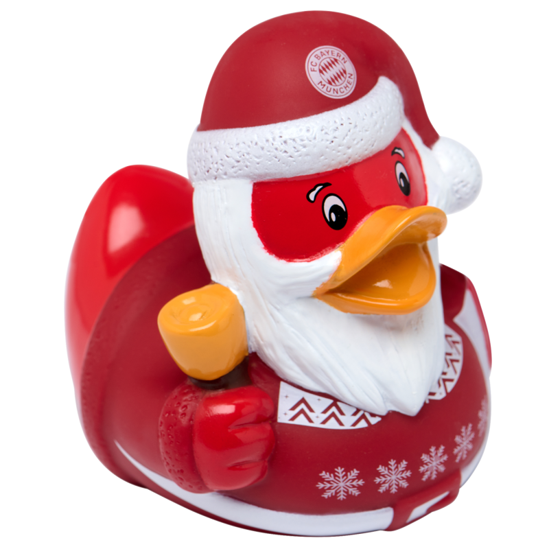 FC Bayern München Badeente - Weihnachten - Ente Weihnachtsmann FCB