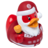 FC Bayern München Badeente - Weihnachten - Ente Weihnachtsmann FCB