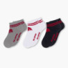 RB Leipzig Sneaker Socken - 3er Set - weiß/schwarz/grau Sneakersocken RBL