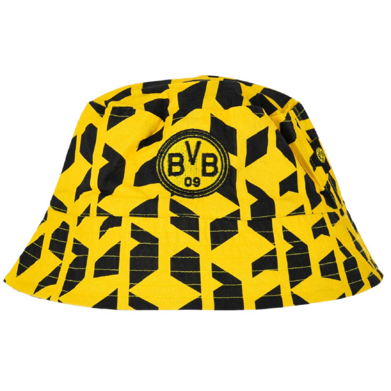Borussia Dortmund Festival Fischerhut - Graphic - mit Retrologo | schwarzgelb | Sonnenhut | Hut | Anglerhut BVB 09