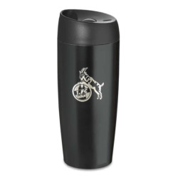 1. FC Köln Thermobecher - Logo - schwarz 450 ml Kaffeebecher Coffee to go-Becher