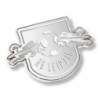 RB Leipzig Club Mono Pin - Logo silber poliert - Button Anstecker RBL - Plus Lesezeichen Wir lieben Fußball