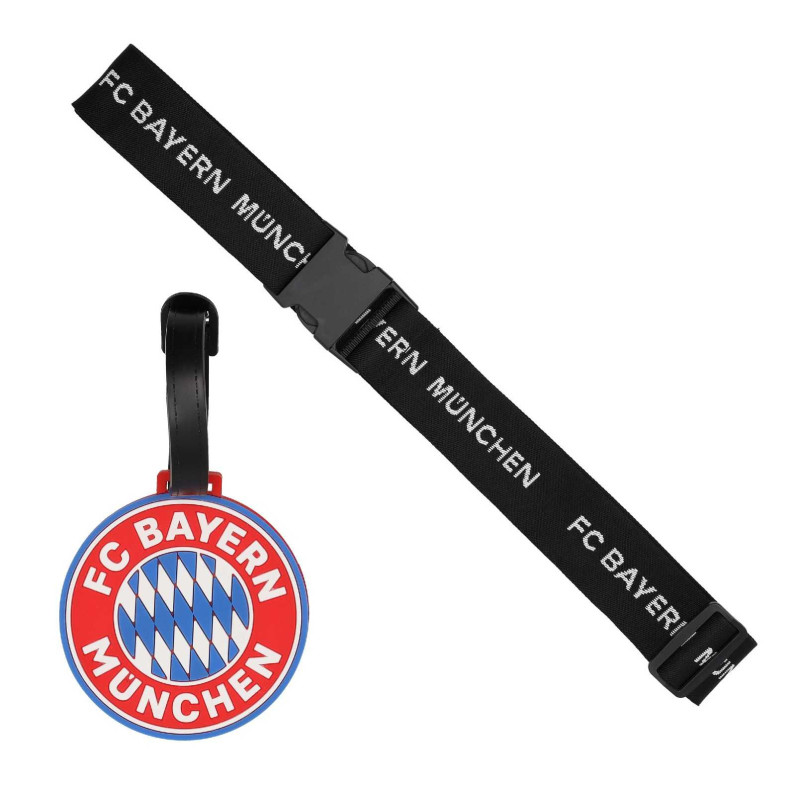 FC Bayern München Set Kofferband & Kofferanhänger FCB