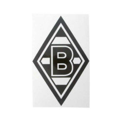 Borussia Mönchengladbach Aufkleber - Raute schwarz mittel - 20 x 12,5 cm Sticker Autoaufkleber BMG