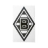 Borussia Mönchengladbach Aufkleber - Raute schwarz mittel - 20 x 12,5 cm Sticker Autoaufkleber BMG