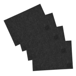 Borussia Dortmund Platzset mit Logo | 4er Set | schwarz |Tischset | BVB 09
