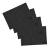 Borussia Dortmund Platzset mit Logo | 4er Set | schwarz |Tischset | BVB 09