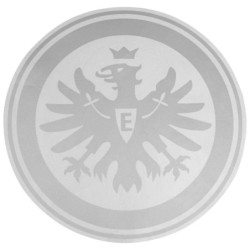 Eintracht Frankfurt Autoaufkleber - Logo silber 30 cm - Aufkleber | XXL Sticker |Heckscheibenaufkleber | SGE