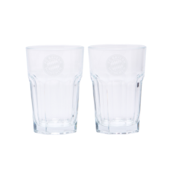 FC Bayern München 2er Set Latte Macchiatto Glas Kaffeeglas FCB