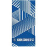 Karlsruher SC Duschtuch - Streifen - blau-weiß | Badetuch | 70 x 140 cm | Strandtuch | KSC