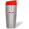 RB Leipzig Club Thermobecher Edelstahl silbern/rot Coffee to go Becher RBL
