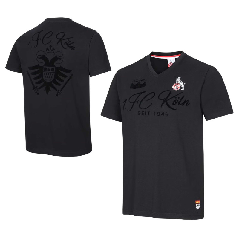 1. FC Köln T-Shirt - Schwarzburger Straße - schwarz Shirt - Gr. S bis 5 XL