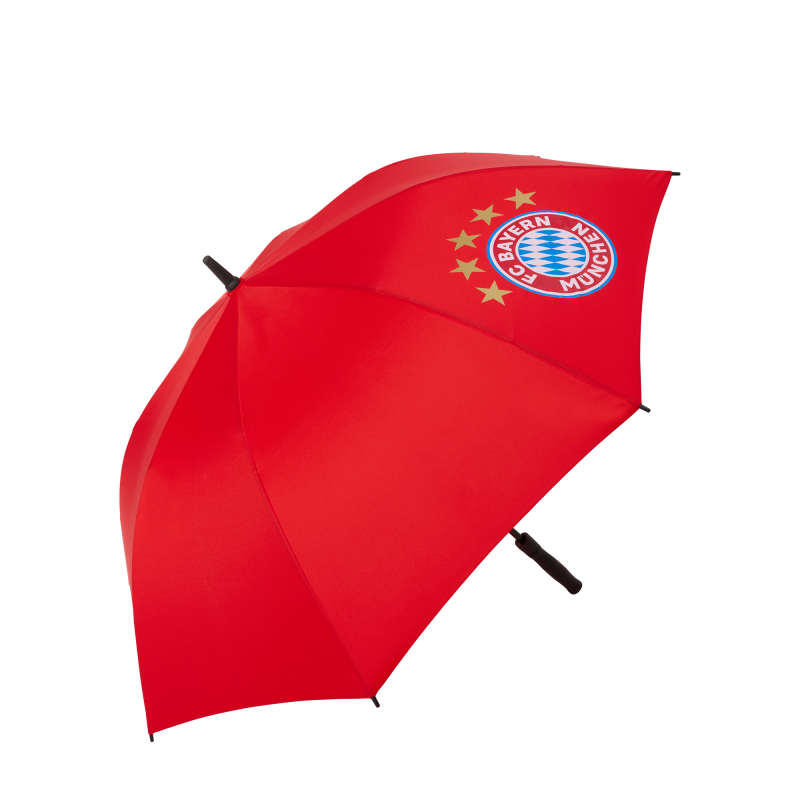 FC Bayern München Stockschirm - Rot Logo - Schirm Regenschirm FCB
