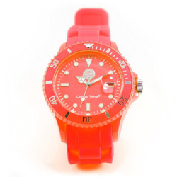 FC Bayern München - Candy Time Uhr orange - Armbanduhr Silikon FCB watch