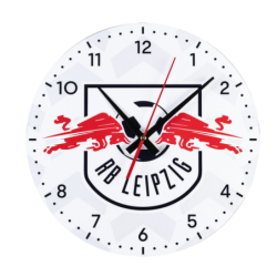 RB Leipzig Wanduhr - Logo -  Uhr weiß Wall Clock RBL